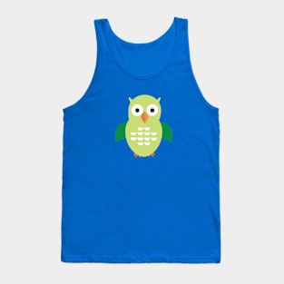 Green & Green Owl Tank Top